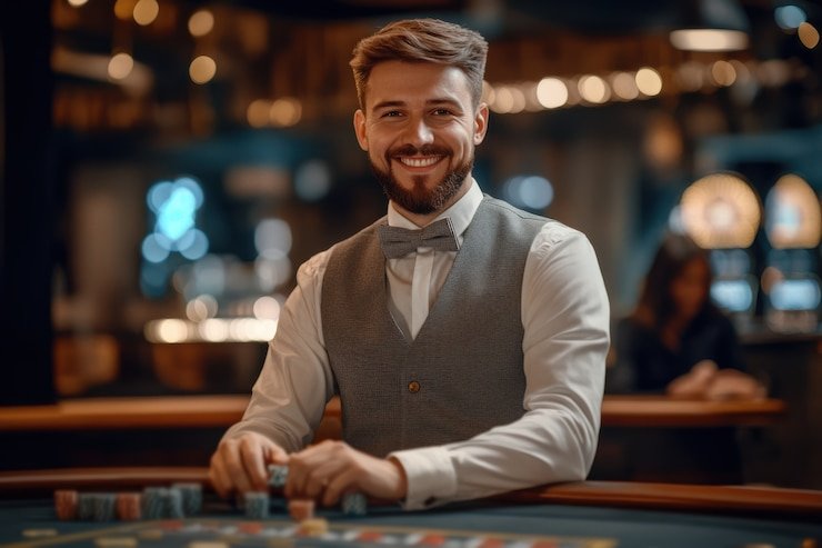 Antarmuka aplikasi mobile okeplay777 menampilkan pasar sepak bola dan meja dealer langsung